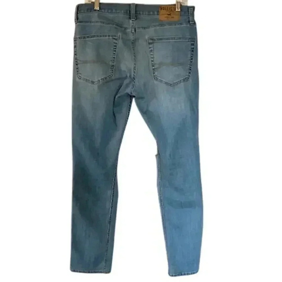 Men's Hollister Distressed Skinny Jean, size 33 x 32 - Picture 3 of 5